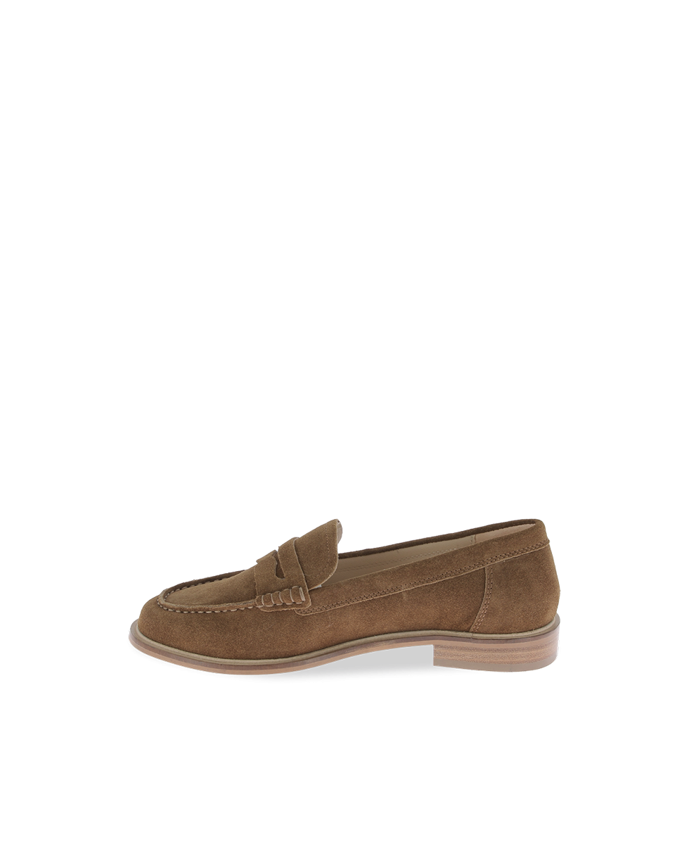 Mocassins femme LUCISUED CAMEL