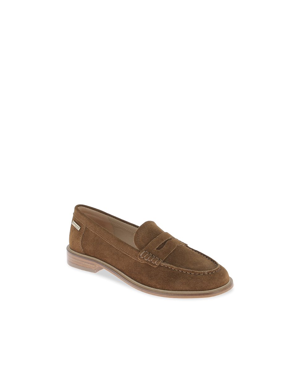 Mocassins femme LUCISUED CAMEL