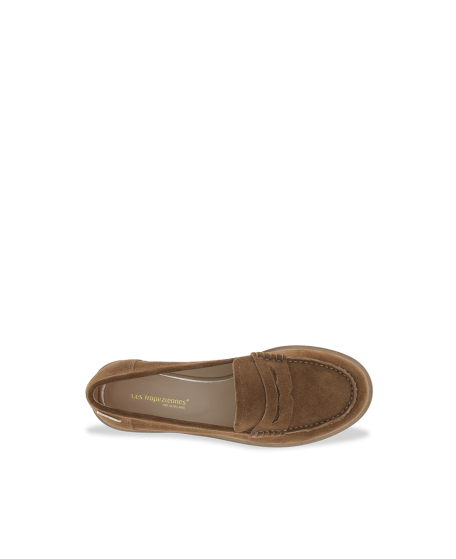 Mocassins femme LUCISUED CAMEL