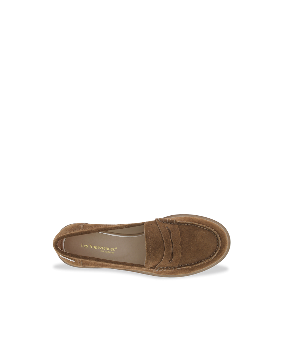 Mocassins femme LUCISUED CAMEL
