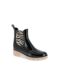 Bottines de pluie femme NOURA NOIR ZEBRE