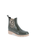 Bottines de pluie femme NOURA KAKI LEOPARD