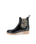 Bottines de pluie femme NOURA NOIR ZEBRE