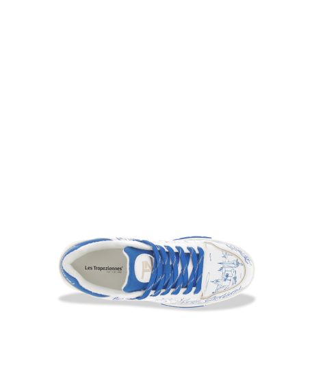 Baskets femme AGATROPEZ BLANC BLEU