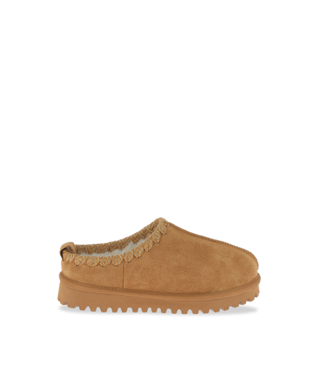 Mules fourrées femme CHAPKA CAMEL