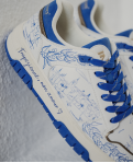 Baskets femme AGATROPEZ BLANC BLEU