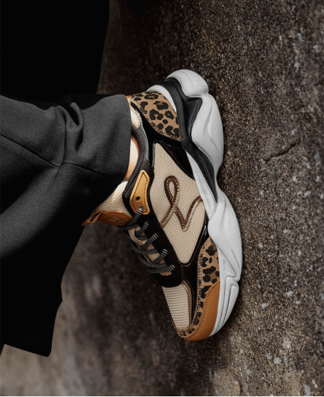 Baskets femme ARYA  LEOPARD MULTI