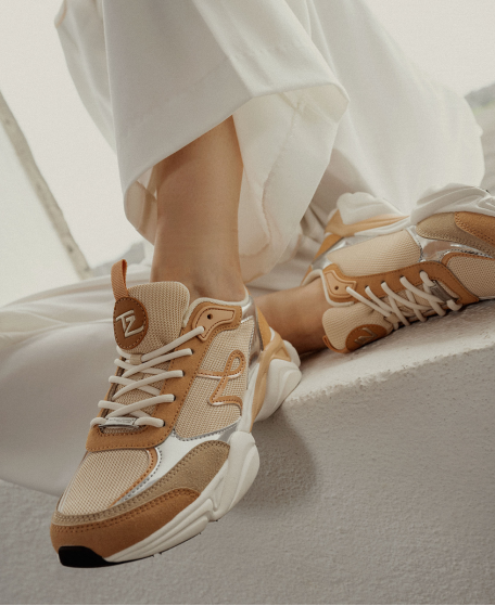 Baskets femme ARYA NUDE MULTI