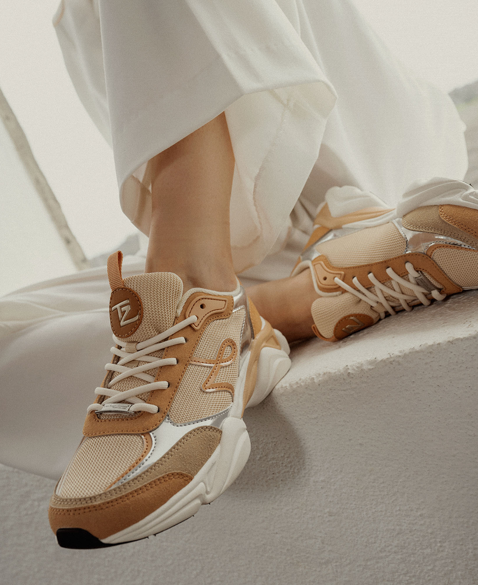 Baskets femme ARYA NUDE MULTI