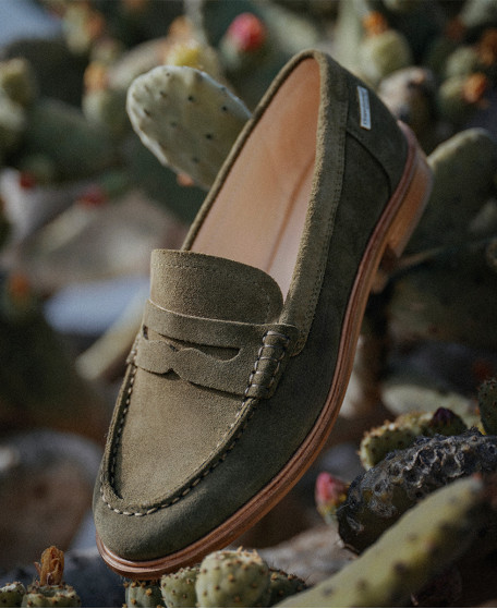 Mocassins femme LUCISUED KAKI