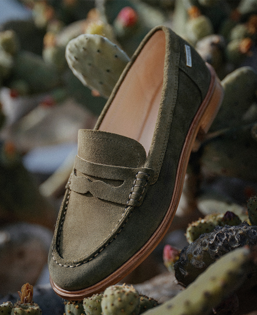 Mocassins femme LUCISUED KAKI