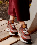 Baskets femme ARYA BORDEAUX MULTI