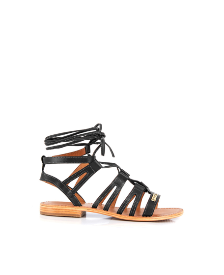 Women's lace-up ankle leather sandals HERCULE | Les Tropeziennes par M. Belarbi