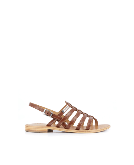Sandales spartiates femme en cuir HERISSON | Les Tropeziennes par M. Belarbi
