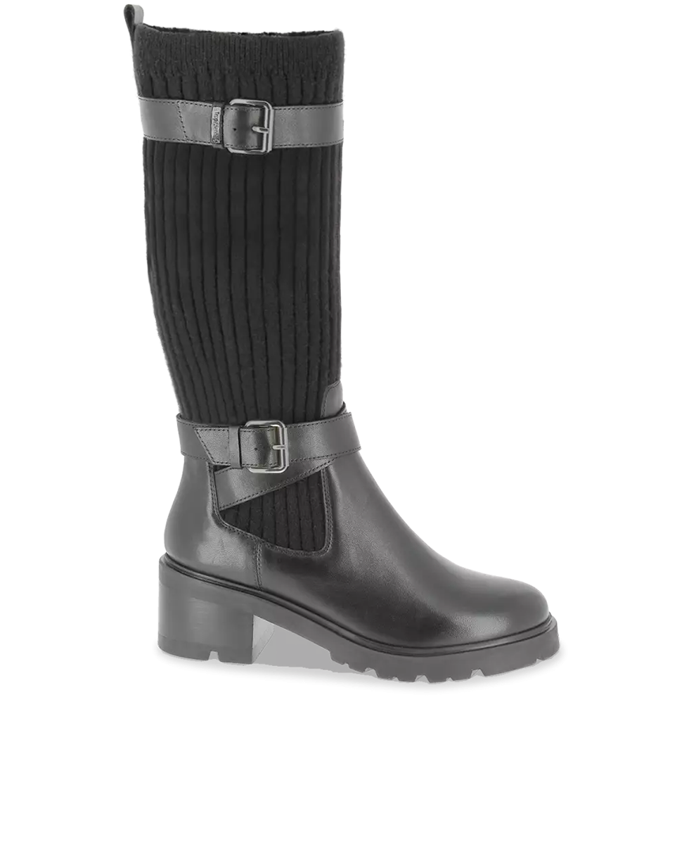 Bottes Les Tropéziennes Par M. Belarbi - Modèle Titou - Style Ville Mule - Talon 5 Cm - Cuir De Veau - Tendance