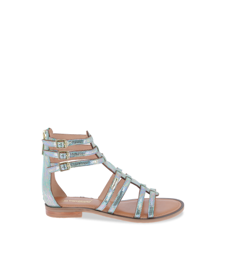 Sandales femme brides chevilles HACHILLE HOLO - EXCLU WEB ! | Les Tropeziennes par M. Belarbi