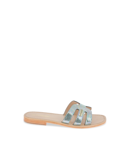 Women's leather mules HADAMIA HOLO - EXCLU WEB! | Les Tropeziennes par M. Belarbi