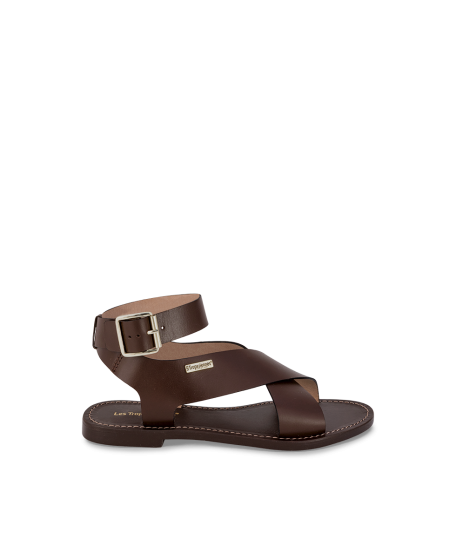 HAGLAETT sandales plates femme en cuir | Les Tropeziennes par M.Belarbi | élégance intemporelle