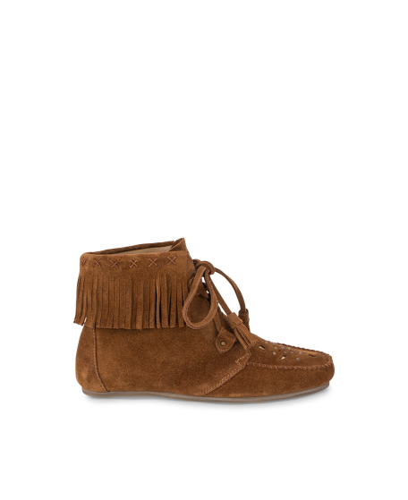 ZONKA bottines à franges femme en cuir | Les Tropeziennes par M.Belarbi | élégance intemporelle