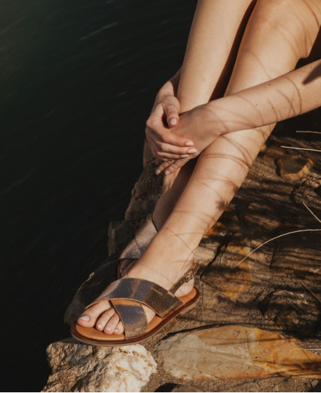 DOALISSE sandales plates femme en cuir | Les Tropeziennes par M.Belarbi | élégance intemporelle