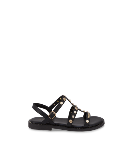 Sandales plates femme CORLYLOW noir | Les Tropeziennes par M. Belarbi