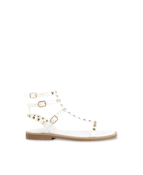 Sandales plates en cuir  CORALIE | Les Tropeziennes par M. Belarbi