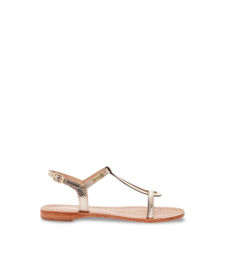 Sandales plates en cuir HAMAT | Les Tropeziennes par M.Belarbi