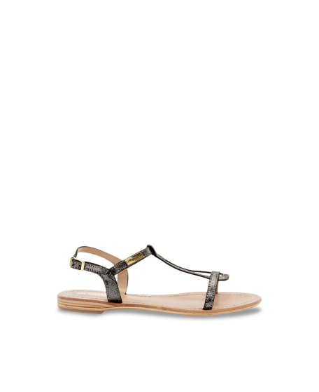 Sandales plates en cuir HAMAT | Les Tropeziennes par M.Belarbi