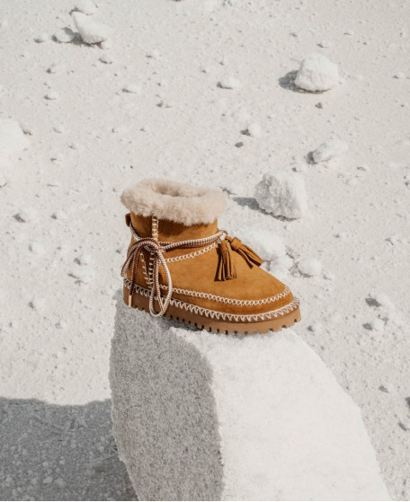 CHARLOTTE – Women’s fur-lined ankle boots in a bohemian style | Les Tropeziennes par M.Belarbi